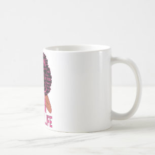 Caneca De Café Vida de Mãe Afro-Americana Mulher Negra Mãe Feliz