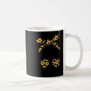 Caneca De Café Vida de mãe elegante com o coque desarrumado de gi