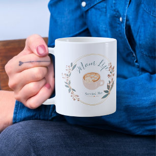 Caneca De Café Vida de Mãe Servida Quente Café Aconchegante Arte