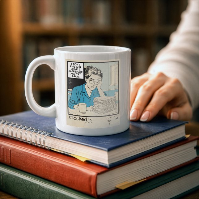 Caneca De Café Vida Divertida de Professor para Educadores (Criador carregado)