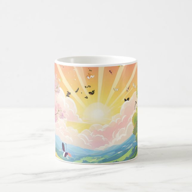 Caneca De Café Vida e Beleza Natural (Centro)