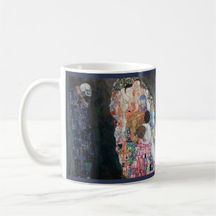 Caneca De Café Vida e morte, Gustav Klimt Coffee Mug
