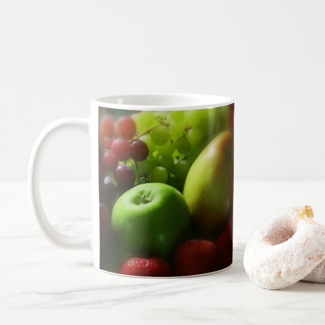 Caneca De Café Vida fruta estática (Com Donut)