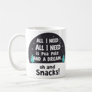 Caneca De Café Vida Lenta & Amante de Lanches 