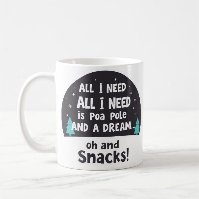 Caneca De Café Vida Lenta & Amante de Lanches  (Esquerda)