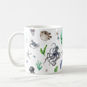 CANECA DE CAFÉ VIDA MARINHA