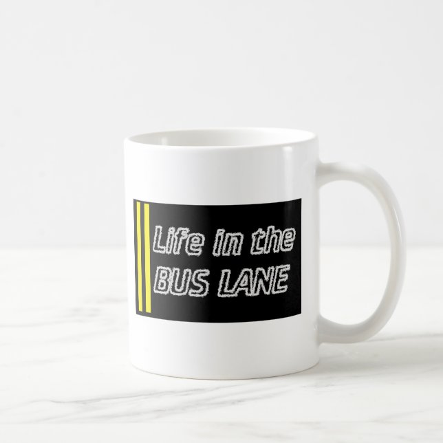 Caneca De Café Vida na faixa do autocarro (Direita)