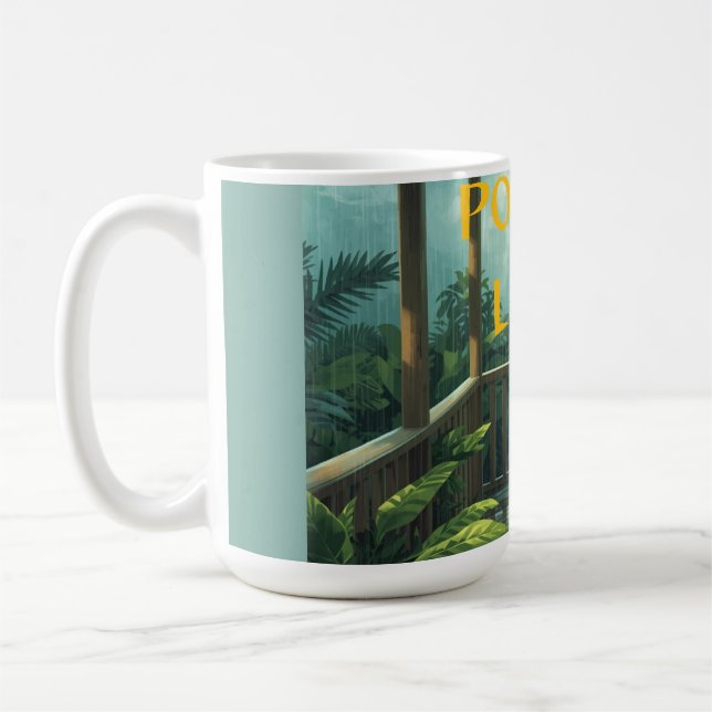 CANECA DE CAFÉ VIDA NA VARANDA DIA CHUVOSO (Esquerda)