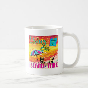 Caneca De Café Vida no tempo da ilha