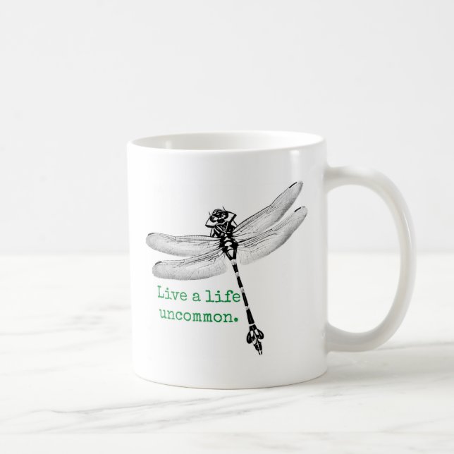 Caneca De Café Vida Pouco Frequente Dragonfly (Direita)
