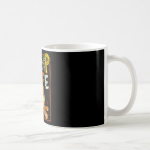 Caneca De Café Vida retro de acampamento de verão familiar aventu