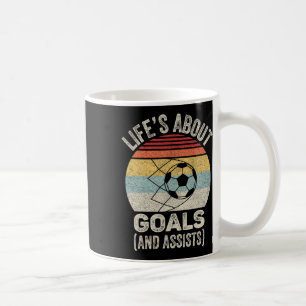 Caneca De Café Vida Retro Vintage é Sobre Metas E Ists É Divertid