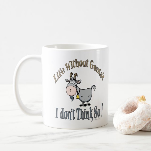 Caneca De Café VIDA SEM CAPRINOS | por TotallyGoatally™ (Com Donut)