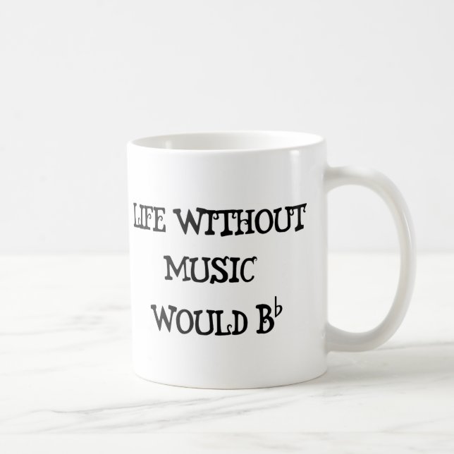Caneca De Café Vida sem música (Direita)