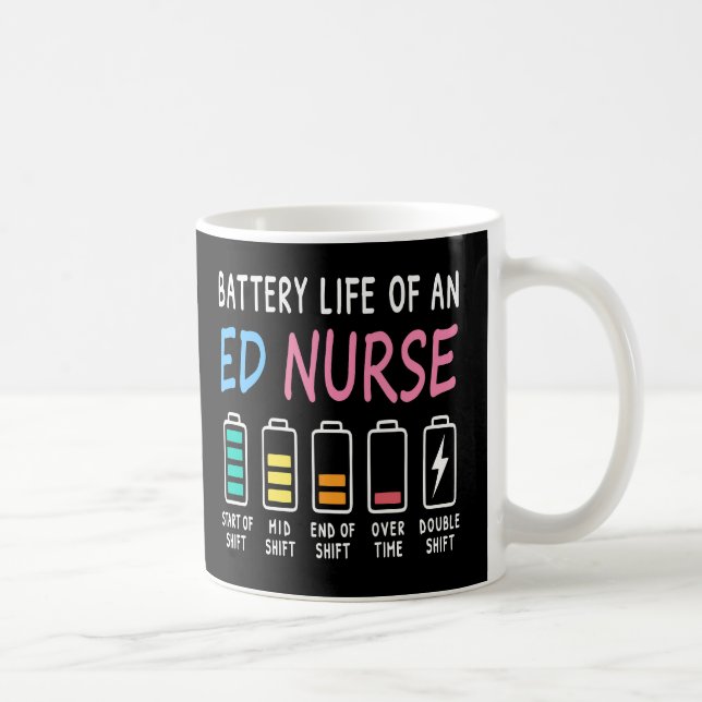 Caneca De Café Vida útil da bateria de um enfermeiro do SU níveis (Direita)