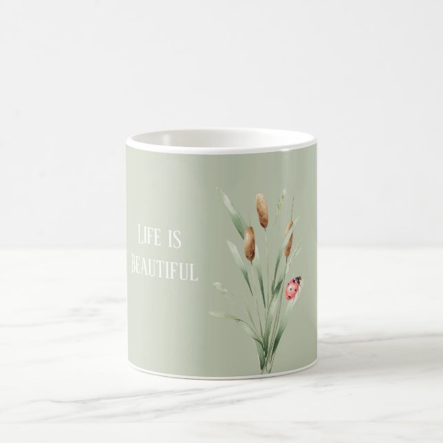 Caneca De Café Vida Verde é Bela Taboas Joaninha (Centro)