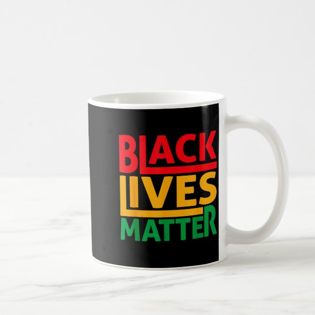 Caneca De Café Vidas Negras Blm Direitos Humanos Mês da História  (Direita)