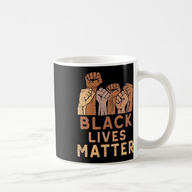 Caneca De Café Vidas Negras Importam Blm Direitos Humanos Históri (Direita)