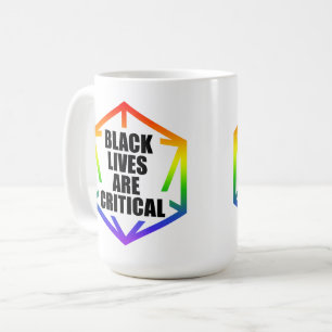 Caneca De Café Vidas negras são críticas [LGBTQ+]