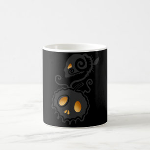 Caneca De Café Videira de incandescência do crânio da lanterna