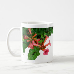 Caneca De Café Videira de trombeta vermelha