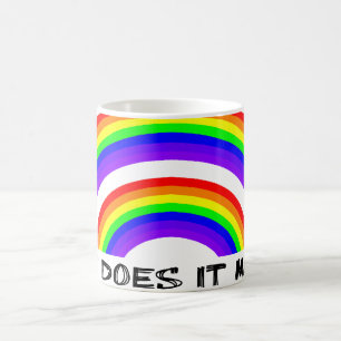 Caneca De Café Vídeo duplo Rainbow Mug