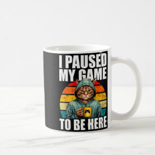 Caneca De Café Vídeo Engraçado De Jogos De Pc Gamer Eu Pausar Meu