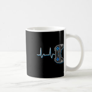 Caneca De Café Video Gamer Heartbeat Video Game Controller Gift K
