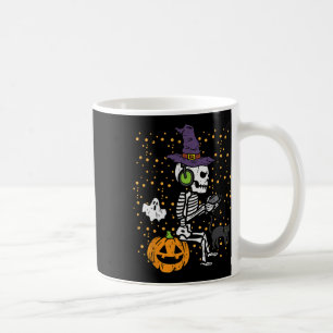 Caneca De Café Vídeo Gamer Skeleton Halloween Costume Men Ki
