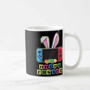 Caneca De Café Vídeo Jogo Páscoa Coelho Engraçado Controladora De