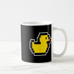 Caneca De Café Videogame de Pixel Little Duck dos anos 80 Figurin
