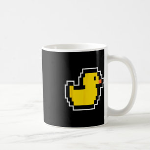 Caneca De Café Videogame de Pixel Little Duck dos anos 80 Figurin