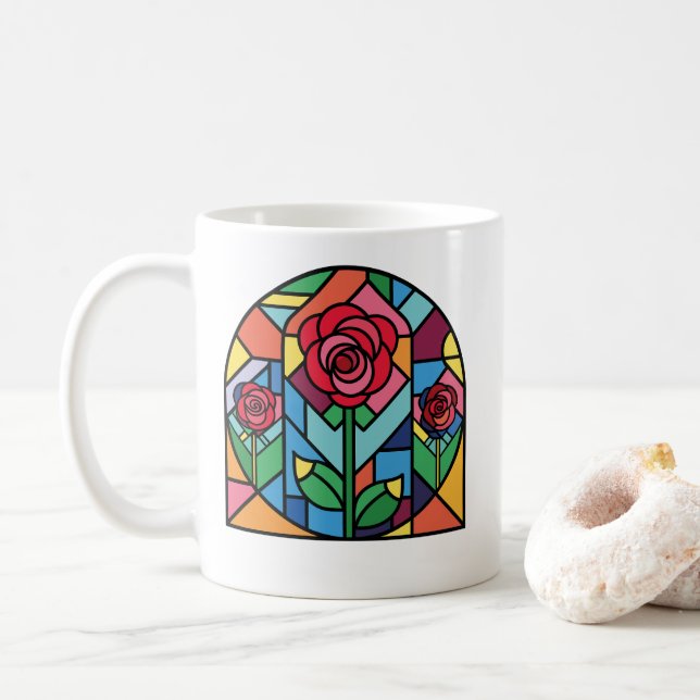 Caneca De Café Vidro Arte Contida (Com Donut)