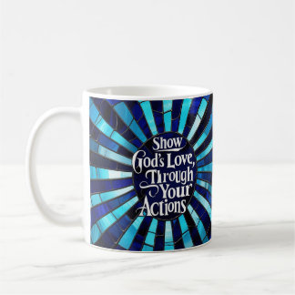 Caneca De Café Vidro de Cor - Mostrar Amor