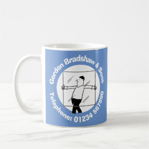 Caneca De Café Vidro e Vidro do Windows para o Glazier.