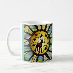 Caneca De Café Vidro Escondido Girafa Café Mug