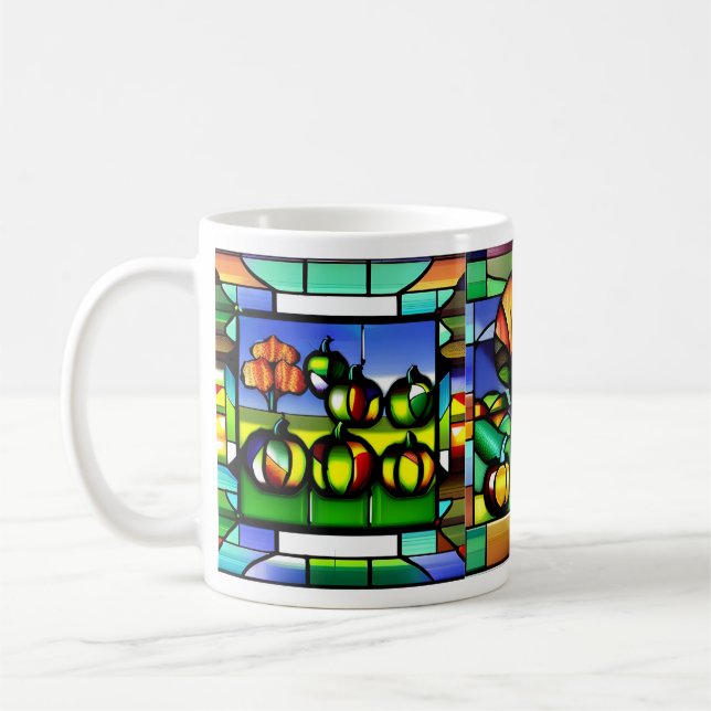Caneca De Café Vidro Estreito Pumpkin Patch Mug (Esquerda)
