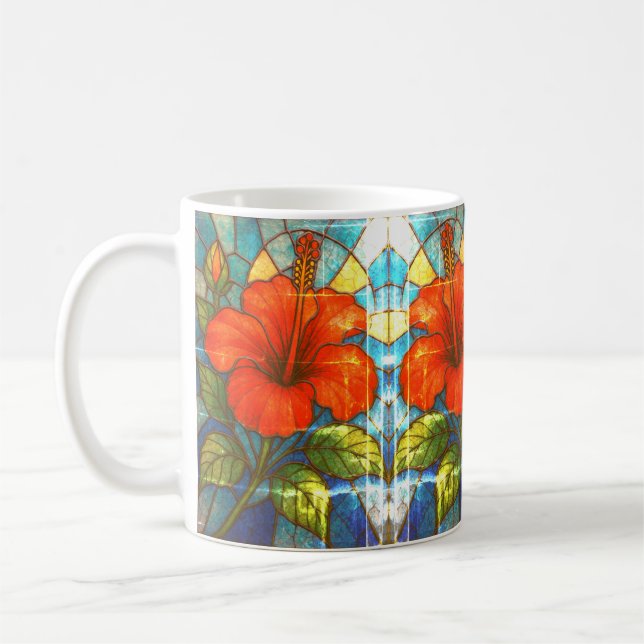 Caneca De Café Vidro Hibiscus (Esquerda)