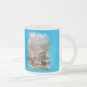 CANECA DE CAFÉ VIDRO JATEADO