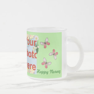 Caneca De Café Vidro Jateado سالنومبارک feliz persa de Norooz do ano