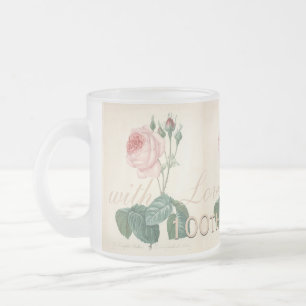 Caneca De Café Vidro Jateado 100th O vintage da celebração do aniversário