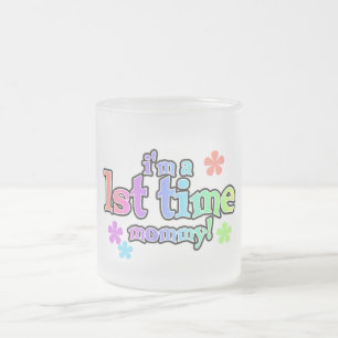Caneca De Café Vidro Jateado 1rua-Mamãe-T-shirts e presente