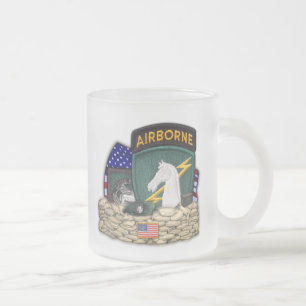 Caneca De Café Vidro Jateado 1rua operações especiais comando patch de sapo con