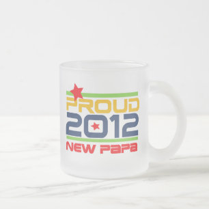Caneca De Café Vidro Jateado 2012 Novo Papá - Camisas e presentes