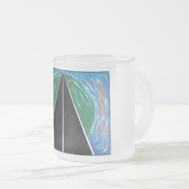 Caneca De Café Vidro Jateado 25/ Feu vert (Frente Esquerda)