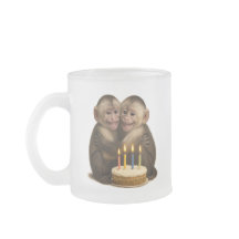 2 sweet Capuchin monkeys lovingly embrace each oth