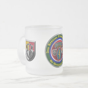 Caneca De Café Vidro Jateado 3º Grupo de Operações Especiais