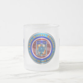 Caneca De Café Vidro Jateado 35ª Brigada de Sinal-Aerotransportada