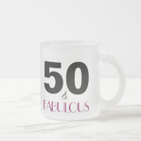 50 e Fabuloso Pink 50º Aniversário Gift Mug