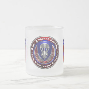 Caneca De Café Vidro Jateado 82ª Brigada de Sustentação da Divisão Aerotranspor